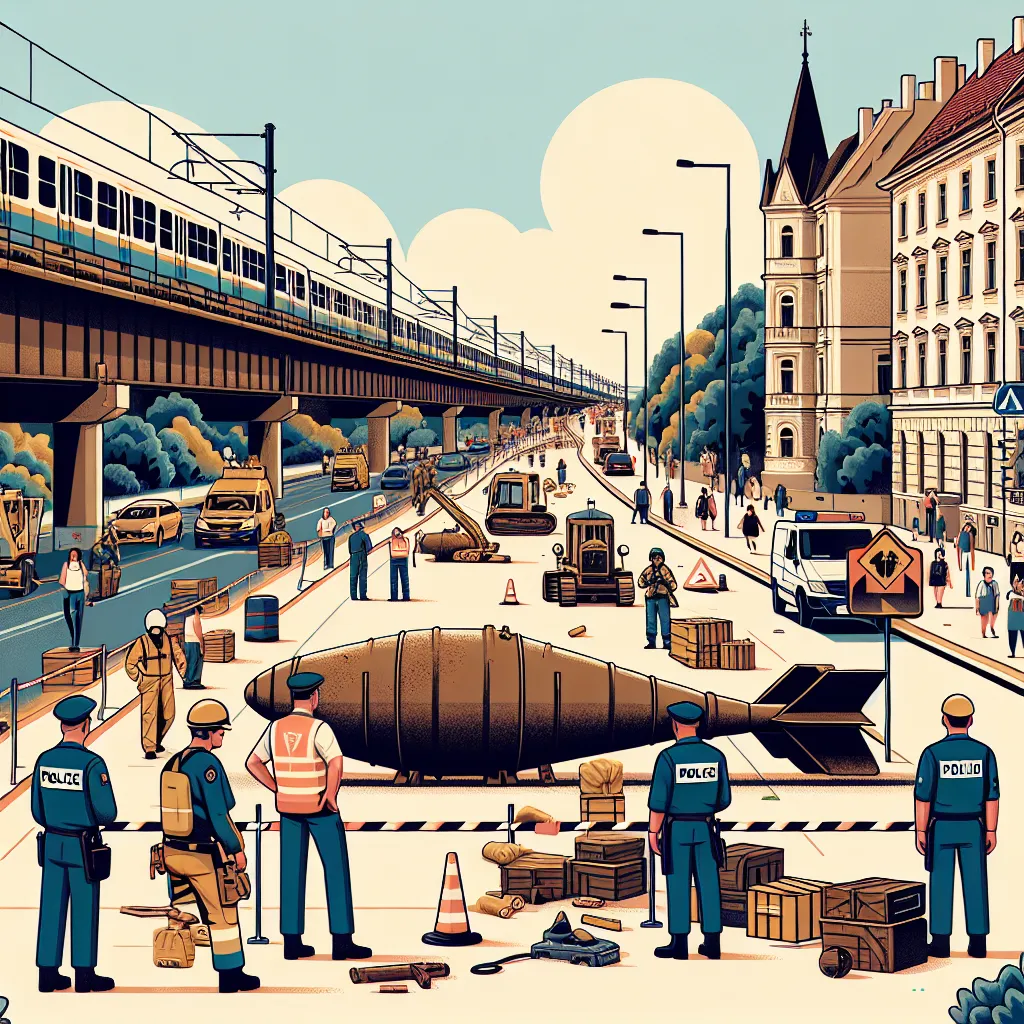 Bomb Disposal Operation in Budapest Disrupts Traffic